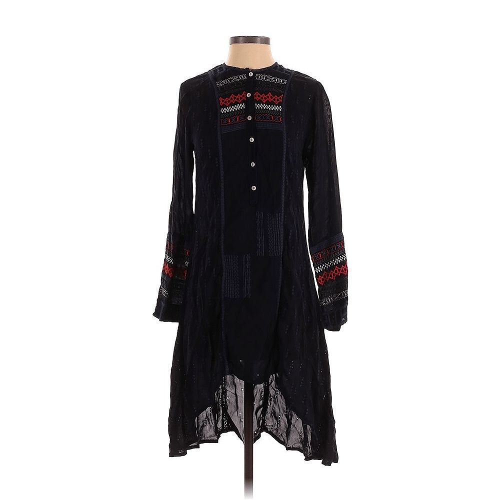 Johnny Was Embroidered Long Sleeve Kimono Dress Size XS